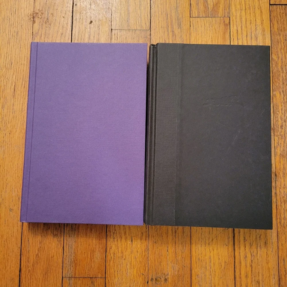 2 Home Decor Staging Books Hardcover Set Purple Silver Gray Black Modern Artsy‎
